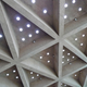 Drinking glasses in the ceiling